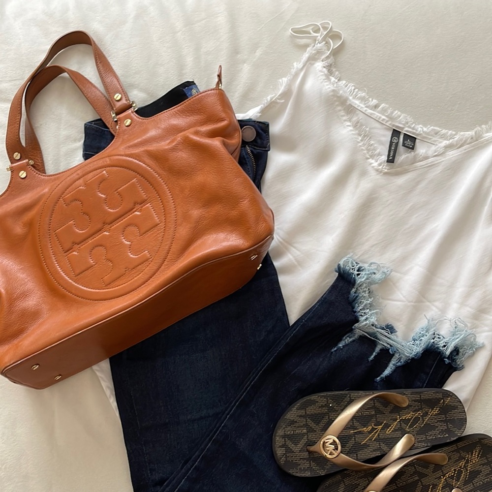 Tory Burch Handbag Tan/ Brown Leather purse